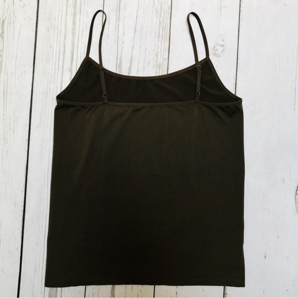 Ann Taylor LOFT Stretch Basic Camisole in Dark Brown SZ L - Picture 3 of 3